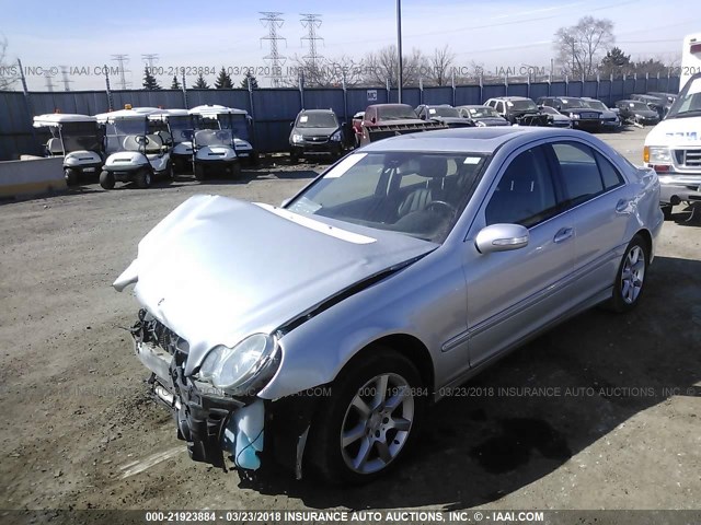 WDBRF92H17F894464 - 2007 MERCEDES-BENZ C 280 4MATIC SILVER photo 2