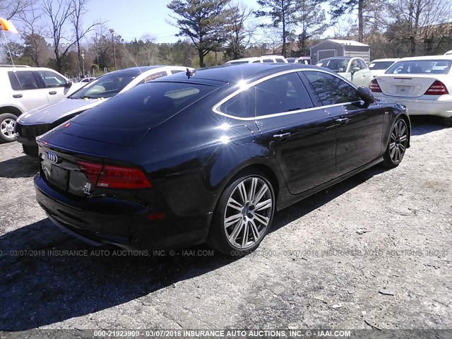 WAU2GAFC9CN141617 - 2012 AUDI A7 PRESTIGE BLACK photo 4