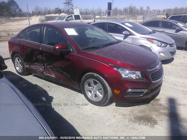 1G1PE5SB7G7129889 - 2016 CHEVROLET CRUZE LIMITED LT MAROON photo 1