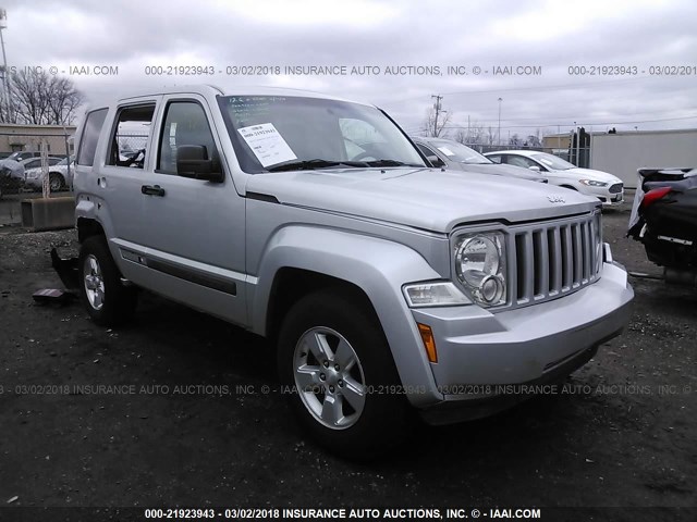 1C4PJMAK2CW148235 - 2012 JEEP LIBERTY SPORT 银色 照片 1