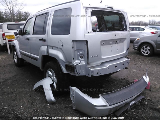 1C4PJMAK2CW148235 - 2012 JEEP LIBERTY SPORT SILVER photo 3