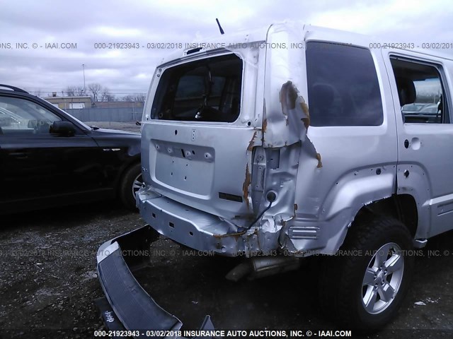 1C4PJMAK2CW148235 - 2012 JEEP LIBERTY SPORT SILVER photo 6