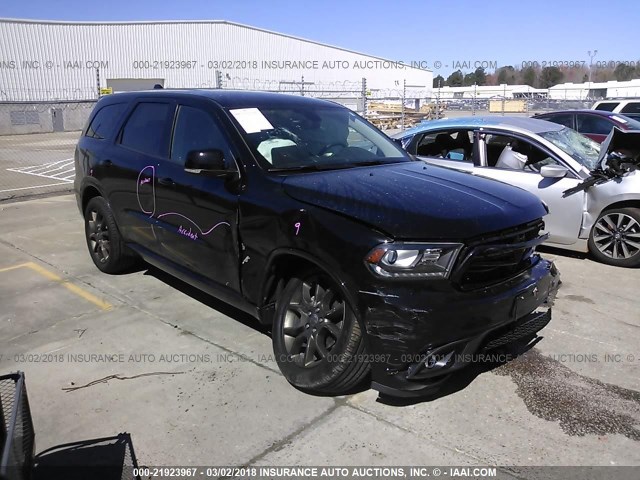 1C4RDHDG9HC798705 - 2017 DODGE DURANGO GT BLACK photo 1