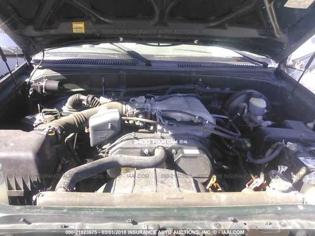 5TBRN34114S437529 - 2004 TOYOTA TUNDRA ACCESS CAB SR5 GREEN photo 10