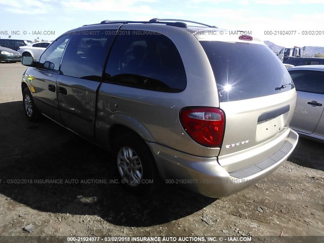 1D8GP24R24B515074 - 2004 DODGE GRAND CARAVAN SE BEIGE photo 3