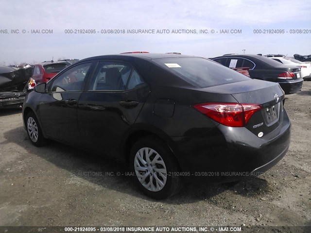 5YFBURHE8HP726739 - 2017 TOYOTA COROLLA L/LE/XLE/SE/XSE BLACK photo 3