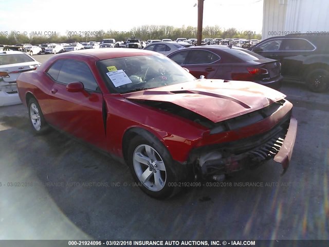 2C3CDYAG2EH224549 - 2014 DODGE CHALLENGER SXT RED photo 1