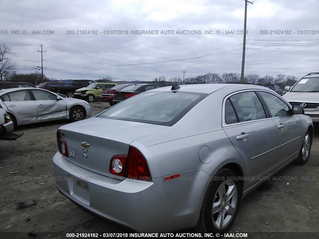 1G1ZA5EU4CF398711 - 2012 CHEVROLET MALIBU LS ვერცხლისფერი ფოტო 4