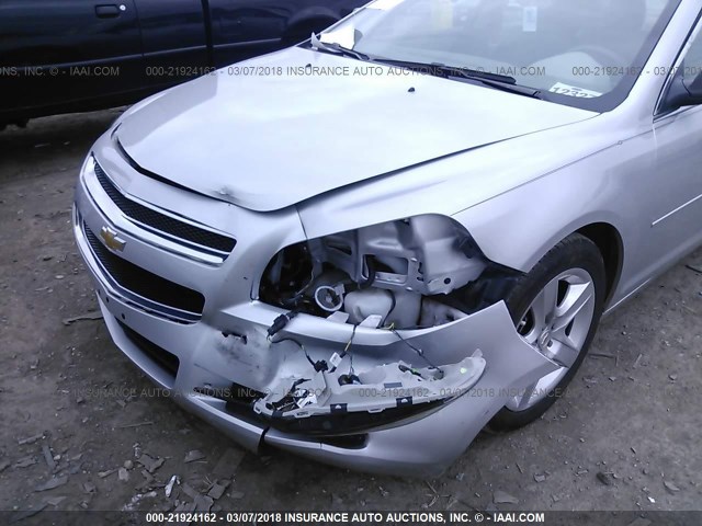 1G1ZA5EU4CF398711 - 2012 CHEVROLET MALIBU LS ვერცხლისფერი ფოტო 6