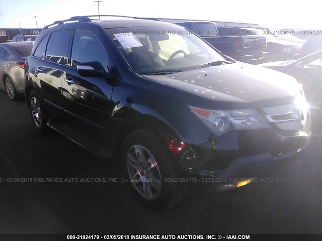 2HNYD286X8H543756 - 2008 ACURA MDX TECHNOLOGY BLACK photo 1