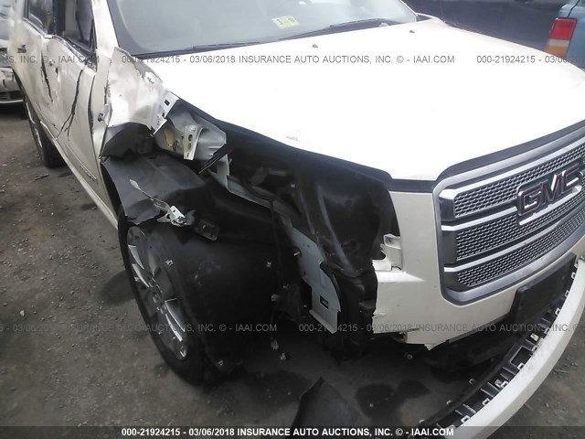 1GKKVTKD5FJ235139 - 2015 GMC ACADIA DENALI WHITE photo 6