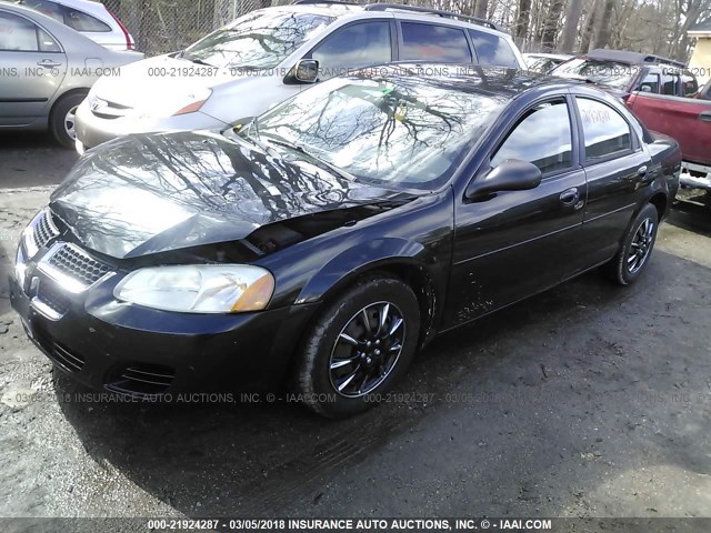 1B3EL46X76N240779 - 2006 DODGE STRATUS SXT BLACK photo 2