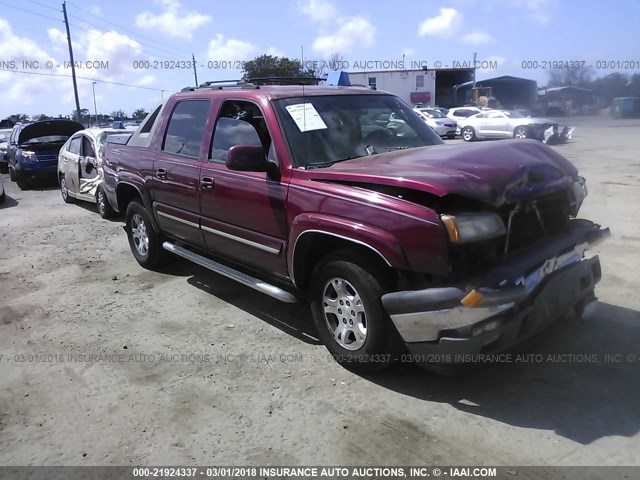 3GNEC12Z85G151015 - 2005 CHEVROLET AVALANCHE C1500 RED photo 1