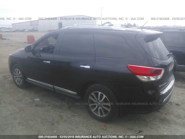 5N1AR2MN8DC633289 - 2013 NISSAN PATHFINDER S/SV/SL/PLATINUM BLACK photo 3