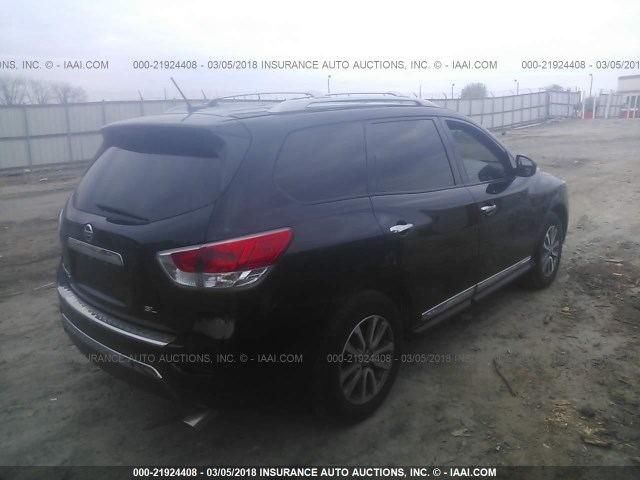 5N1AR2MN8DC633289 - 2013 NISSAN PATHFINDER S/SV/SL/PLATINUM BLACK photo 4