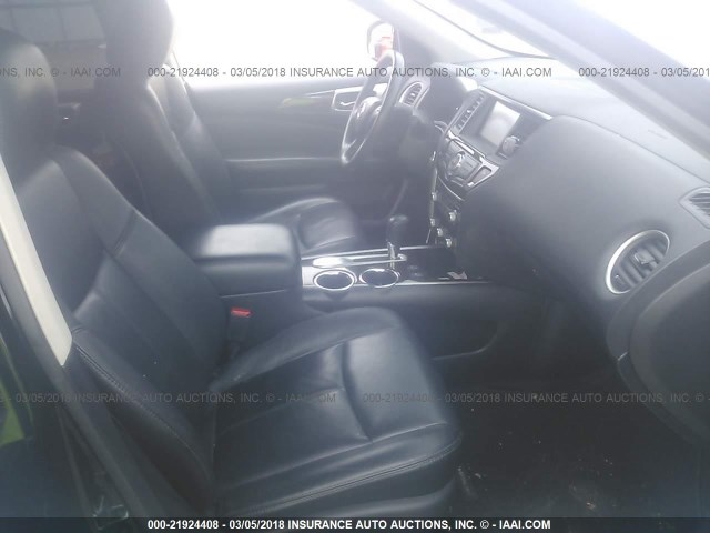 5N1AR2MN8DC633289 - 2013 NISSAN PATHFINDER S/SV/SL/PLATINUM BLACK photo 5