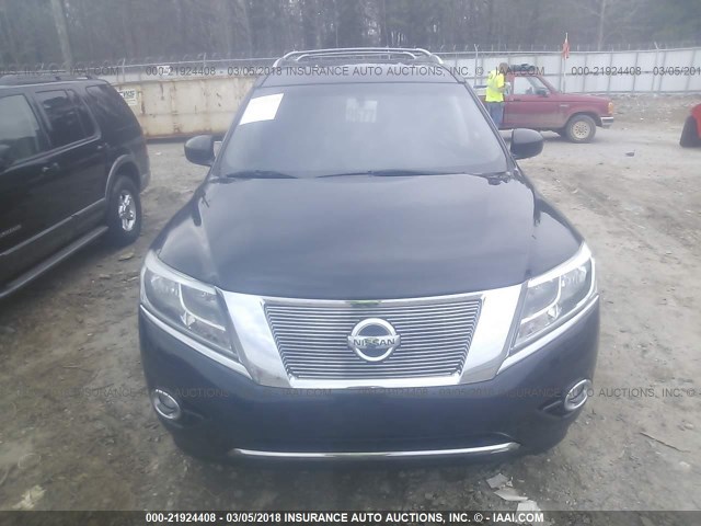 5N1AR2MN8DC633289 - 2013 NISSAN PATHFINDER S/SV/SL/PLATINUM BLACK photo 6