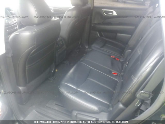 5N1AR2MN8DC633289 - 2013 NISSAN PATHFINDER S/SV/SL/PLATINUM BLACK photo 8