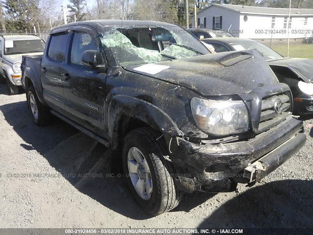 3TMLU42N49M023860 - 2009 TOYOTA TACOMA DOUBLE CAB BLACK photo 1