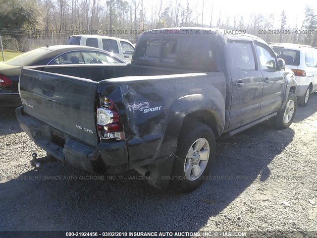 3TMLU42N49M023860 - 2009 TOYOTA TACOMA DOUBLE CAB შავი ფოტო 4