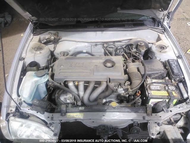 1NXBR12E3YZ354804 - 2000 TOYOTA COROLLA VE/CE/LE 银色 照片 10