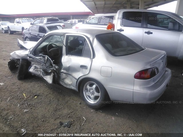 1NXBR12E3YZ354804 - 2000 TOYOTA COROLLA VE/CE/LE 银色 照片 3