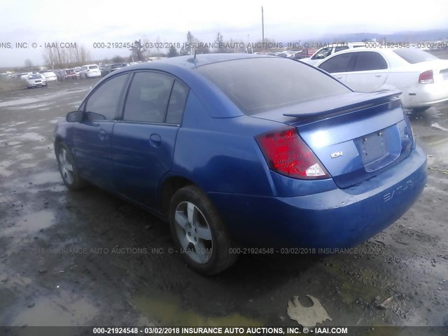 1G8AL55F96Z117516 - 2006 SATURN ION LEVEL 3 BLUE photo 3