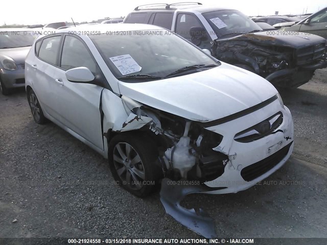 KMHCU5AE1CU018539 - 2012 HYUNDAI ACCENT GLS/GS/SE WHITE photo 1