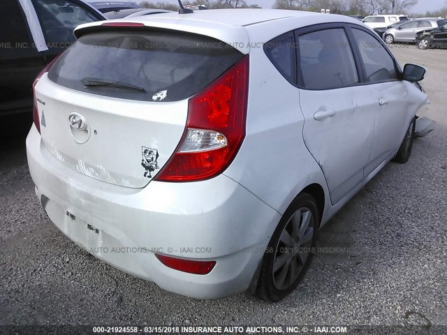 KMHCU5AE1CU018539 - 2012 HYUNDAI ACCENT GLS/GS/SE WHITE photo 4