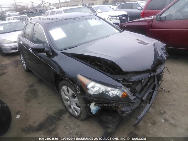 1HGCP36849A049816 - 2009 HONDA ACCORD EXL BLACK photo 1