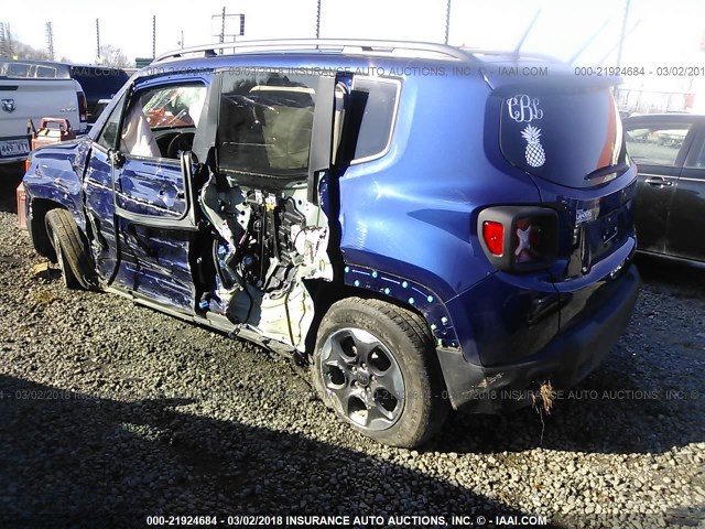 ZACCJAATXGPE29644 - 2016 JEEP RENEGADE SPORT BLUE photo 6