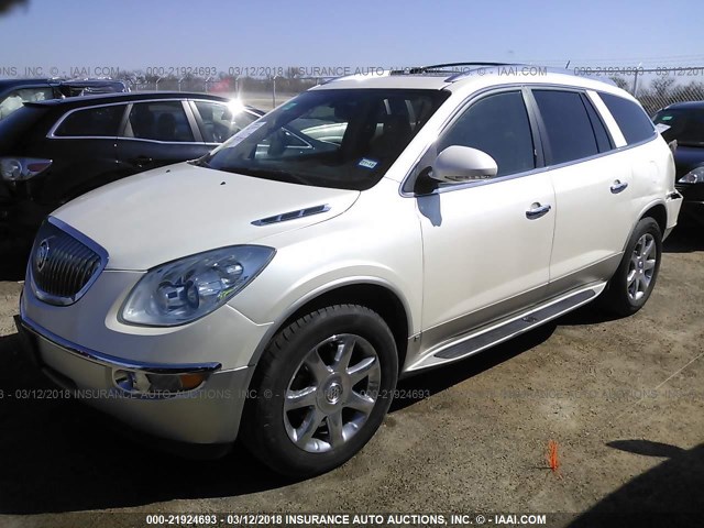 5GALRCEDXAJ113919 - 2010 BUICK ENCLAVE CXL 白色 照片 2