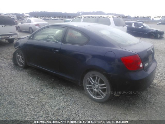 JTKDE167770195952 - 2007 TOYOTA SCION TC BLUE photo 3