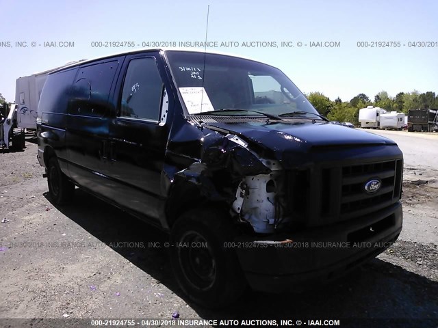 1FTNE14W78DB49473 - 2008 FORD ECONOLINE E150 VAN PURPLE photo 1