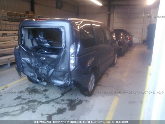NM0GE9F78G1255893 - 2016 FORD TRANSIT CONNECT XLT GRAY photo 4
