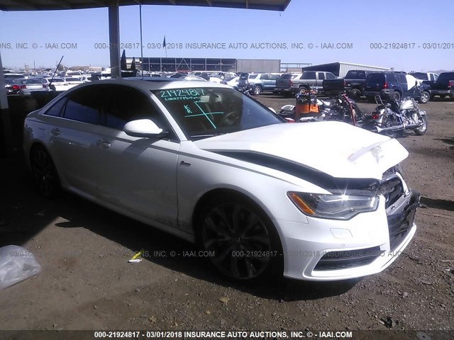 WAUHGAFC5CN118958 - 2012 AUDI A6 PRESTIGE თეთრი ფოტო 1