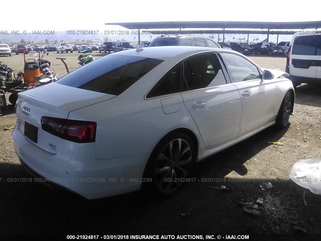 WAUHGAFC5CN118958 - 2012 AUDI A6 PRESTIGE თეთრი ფოტო 4