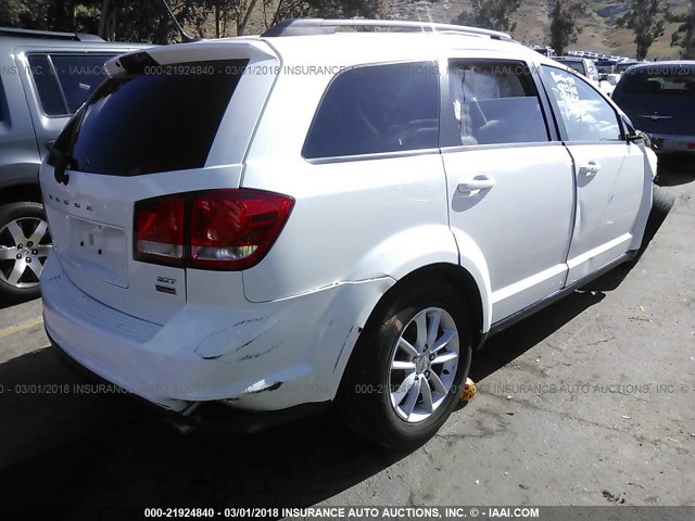 3C4PDCBG0HT511642 - 2017 DODGE JOURNEY SXT WHITE photo 4