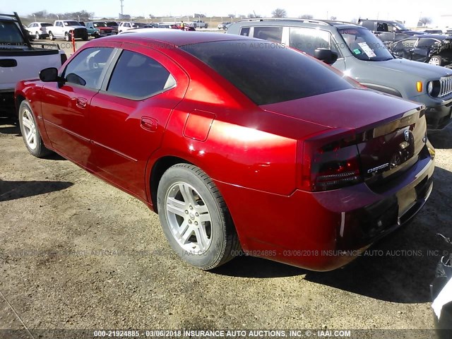 2B3KA53H56H354087 - 2006 DODGE CHARGER R/T RED photo 3