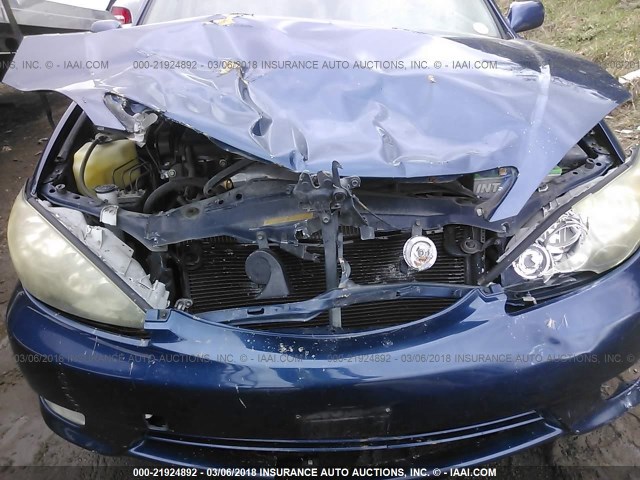 JTDBE32K353031128 - 2005 TOYOTA CAMRY LE/XLE/SE BLUE photo 6