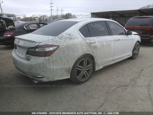 1HGCR2F52GA113908 - 2016 HONDA ACCORD SPORT 白色 照片 4