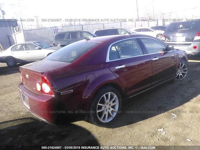 1G1ZK57B99F235845 - 2009 CHEVROLET MALIBU LTZ 栗色 照片 4