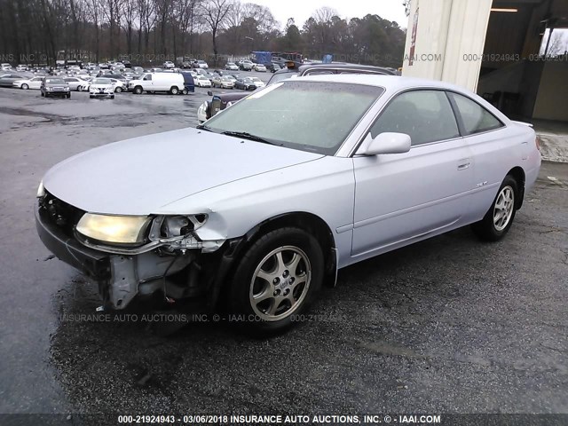 2T1CF22P71C501850 - 2001 TOYOTA CAMRY SOLARA SE/SLE SILVER photo 2