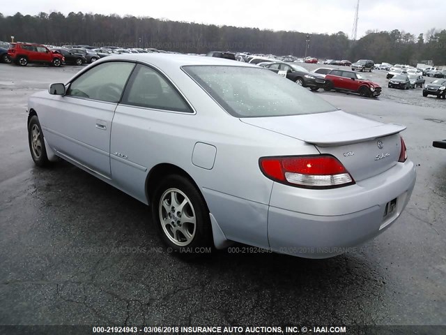 2T1CF22P71C501850 - 2001 TOYOTA CAMRY SOLARA SE/SLE ვერცხლისფერი ფოტო 3