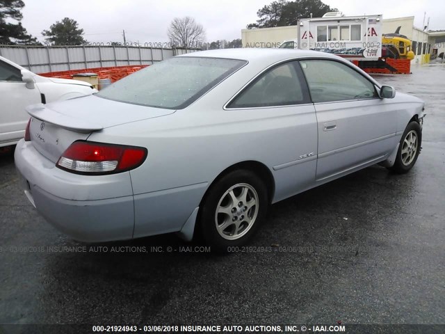 2T1CF22P71C501850 - 2001 TOYOTA CAMRY SOLARA SE/SLE SILVER photo 4