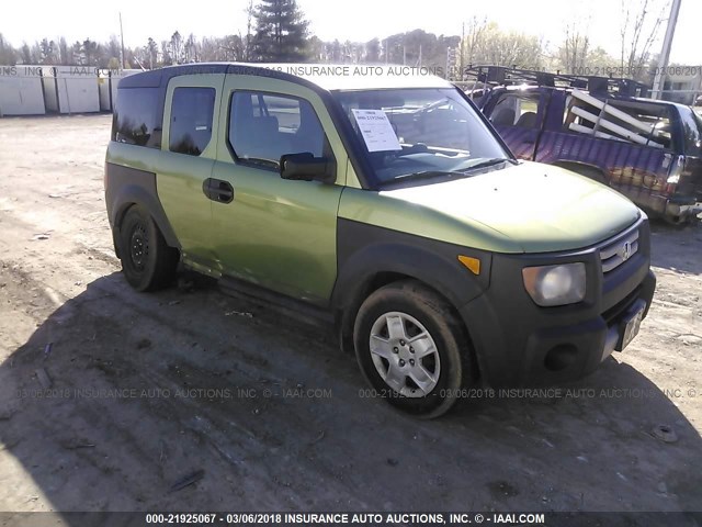 5J6YH18317L015612 - 2007 HONDA ELEMENT LX GREEN photo 1