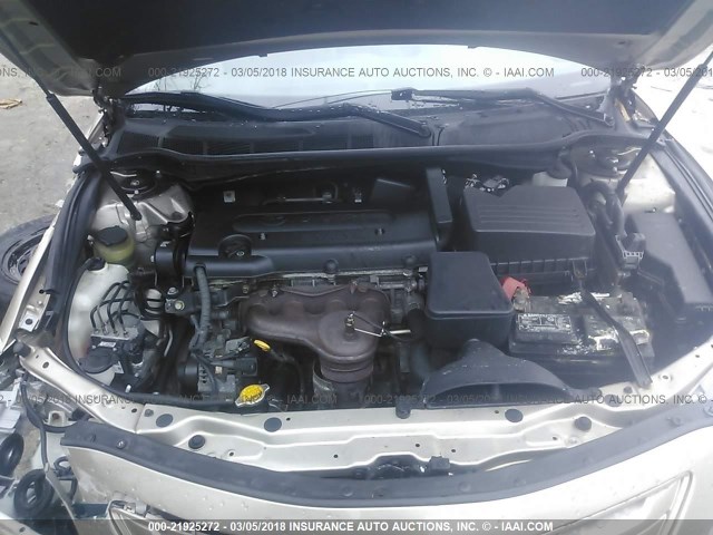 4T1BE46K19U351494 - 2009 TOYOTA CAMRY SE/LE/XLE GOLD photo 10