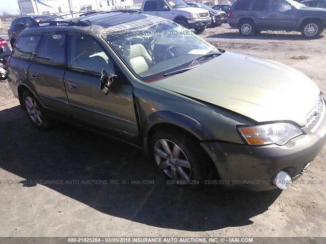 4S4BP62CX67314426 - 2006 SUBARU LEGACY OUTBACK 2.5I LIMITED GREEN photo 1