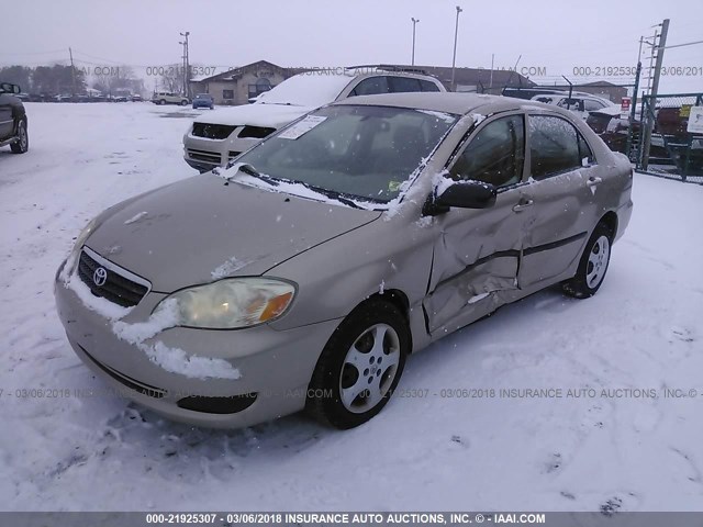 2T1BR32E16C690820 - 2006 TOYOTA COROLLA CE/LE/S TAN photo 2