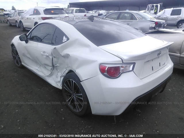 JF1ZNAA10G9707214 - 2016 TOYOTA SCION FR-S თეთრი ფოტო 3